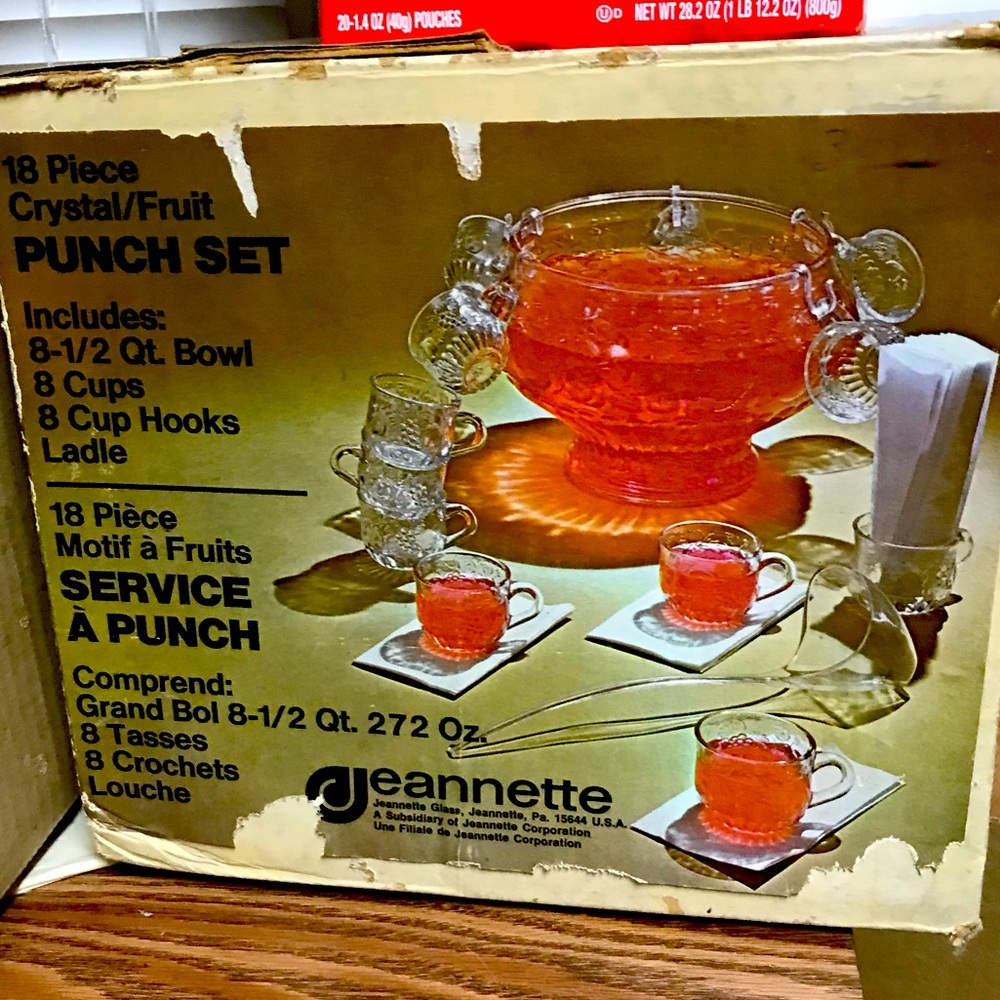 Crystal Fruit Punch Set